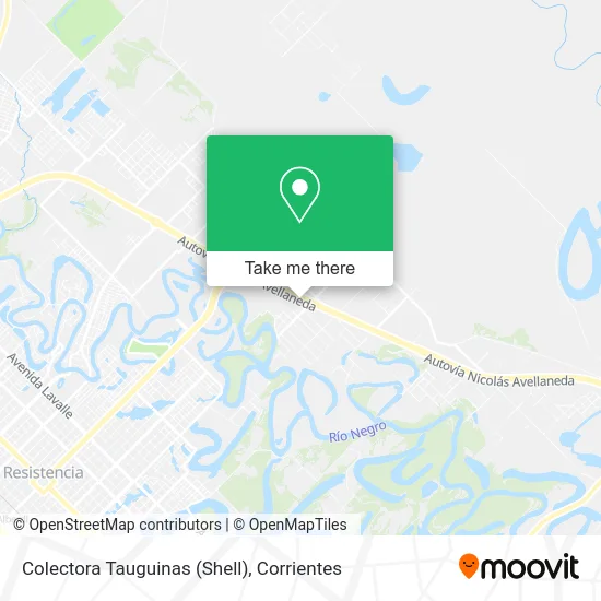 Mapa de Colectora Tauguinas (Shell)