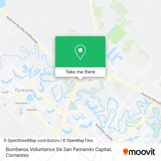 Mapa de Bomberos Voluntarios De San Fernando Capital