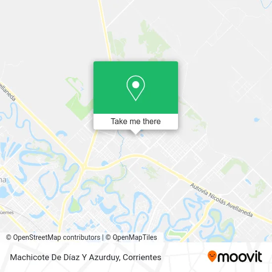 Mapa de Machicote De Díaz Y Azurduy