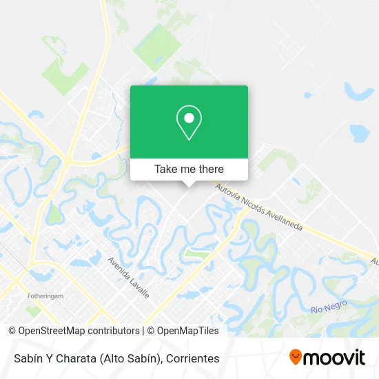 Mapa de Sabín Y Charata (Alto Sabín)