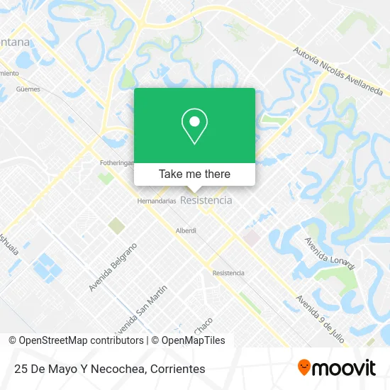 Mapa de 25 De Mayo Y Necochea