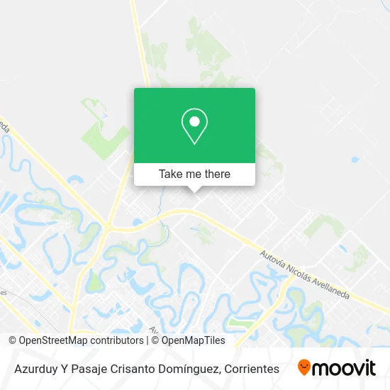 Mapa de Azurduy Y Pasaje Crisanto Domínguez