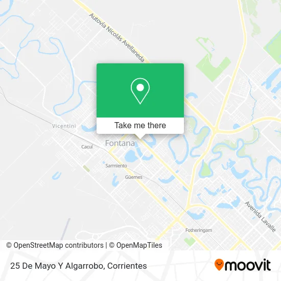 Mapa de 25 De Mayo Y Algarrobo