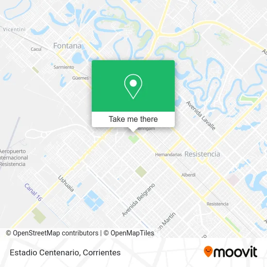 Mapa de Estadio Centenario