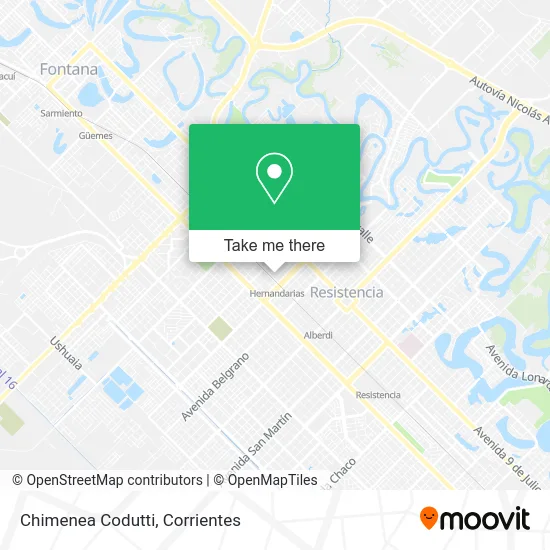 Mapa de Chimenea Codutti
