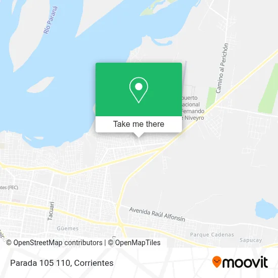Parada 105 110 map