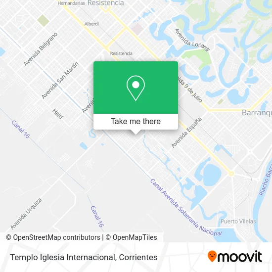 Templo Iglesia Internacional map