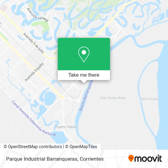 Parque Industrial Barranqueras map