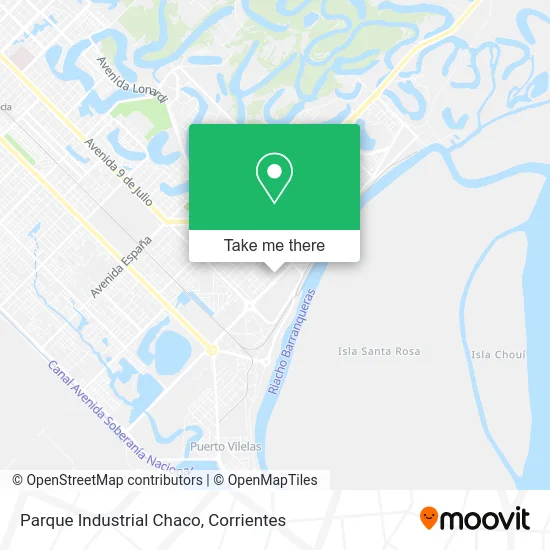Parque Industrial Chaco map