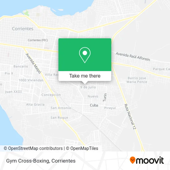 Gym Cross-Boxing map