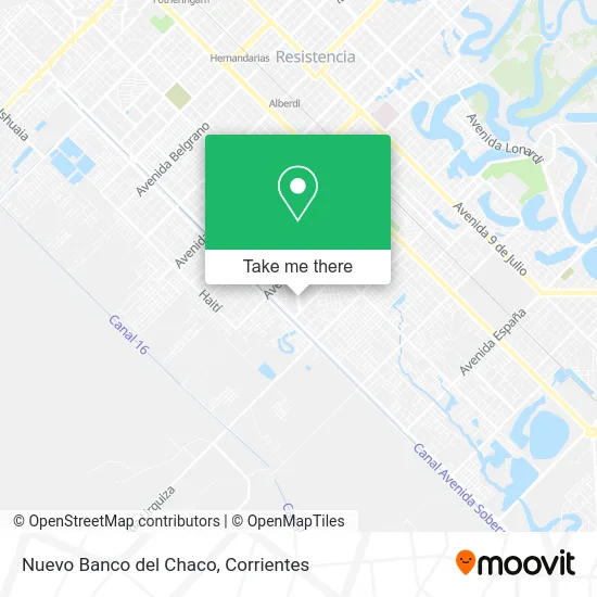 Nuevo Banco del Chaco map