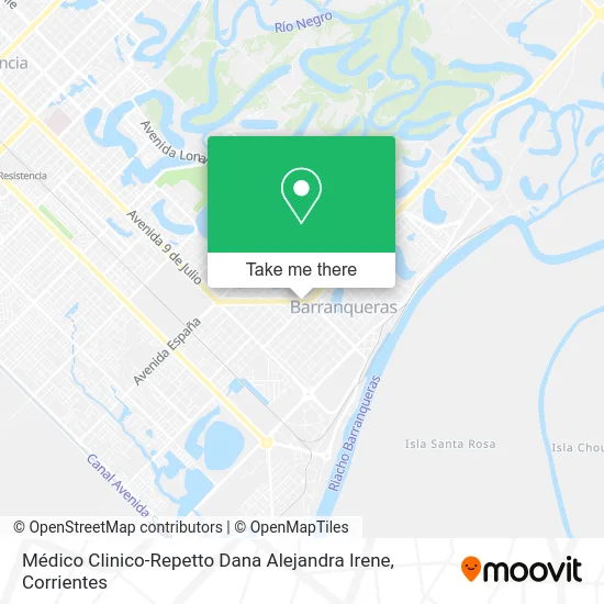 Médico Clinico-Repetto Dana Alejandra Irene map