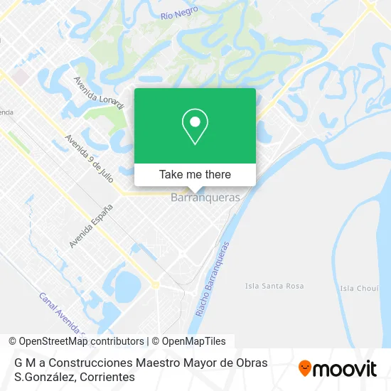 G M a Construcciones Maestro Mayor de Obras S.González map