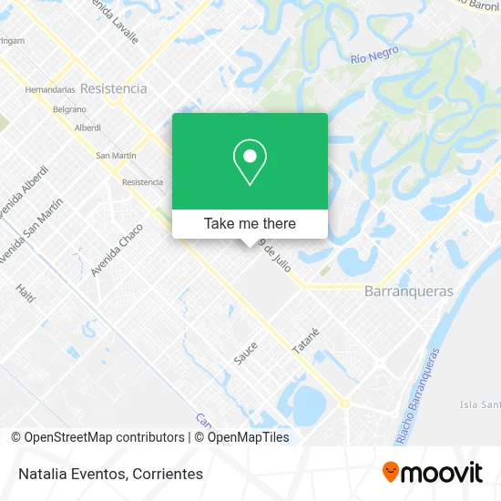 Natalia Eventos map