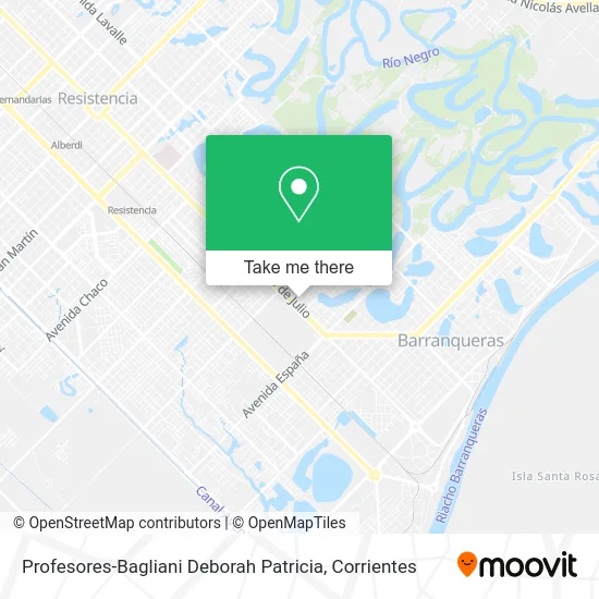 Profesores-Bagliani Deborah Patricia map