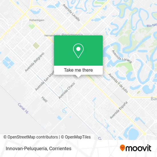 Innovan-Peluquería map