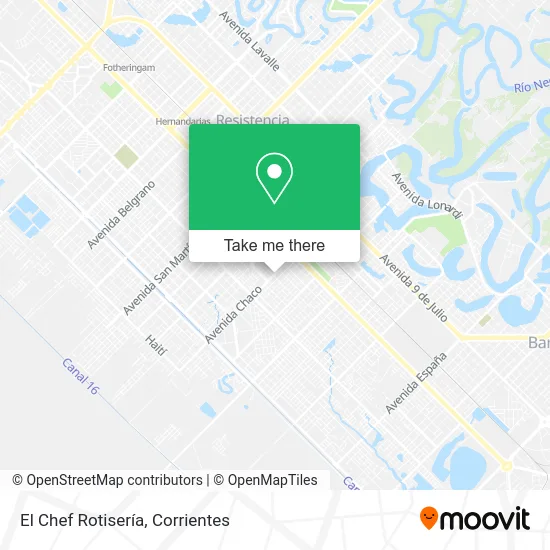 El Chef Rotisería map