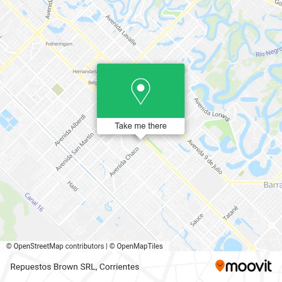 Repuestos Brown SRL map