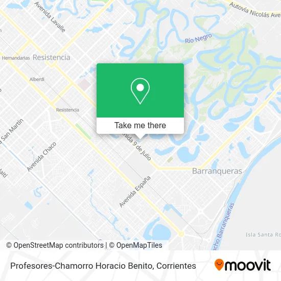 Profesores-Chamorro Horacio Benito map