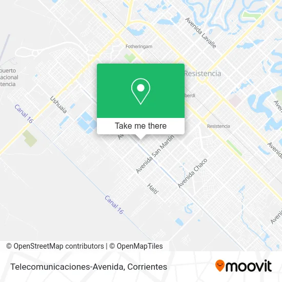 Telecomunicaciones-Avenida map