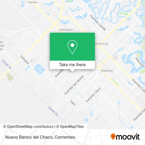 Nuevo Banco del Chaco map