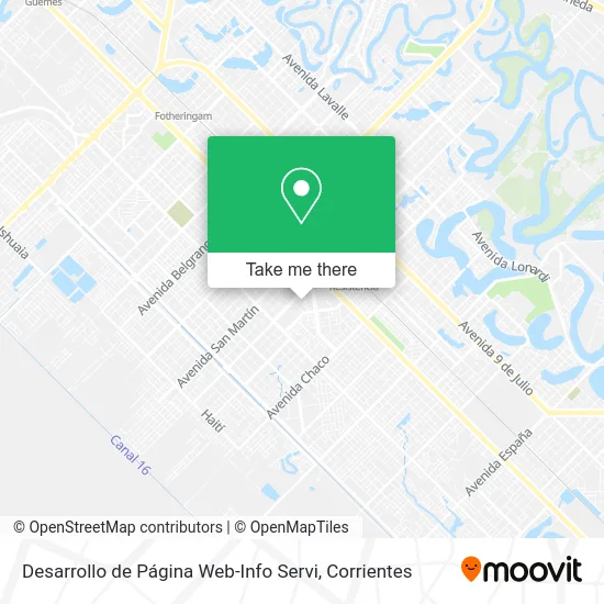 Mapa de Desarrollo de Página Web-Info Servi