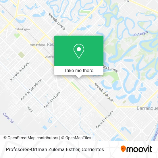 Profesores-Ortman Zulema Esther map