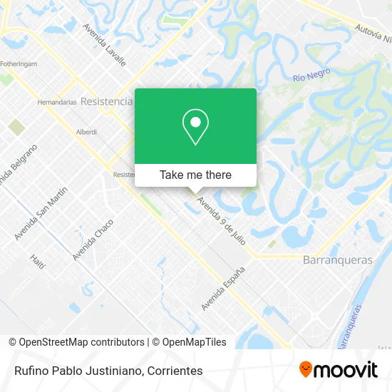 Rufino Pablo Justiniano map