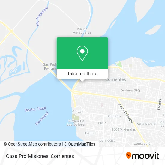 Casa Pro Misiones map