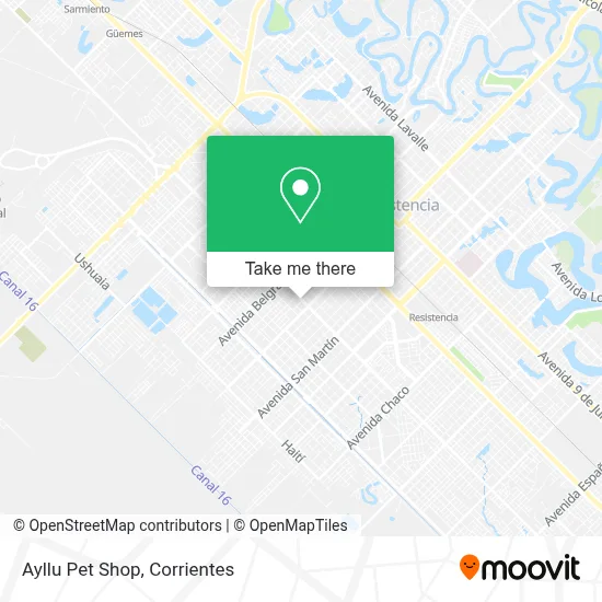 Ayllu Pet Shop map