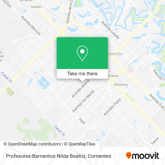 Profesores-Barrientos Nilda Beatriz map