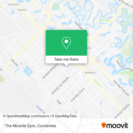 The Muscle Gym map