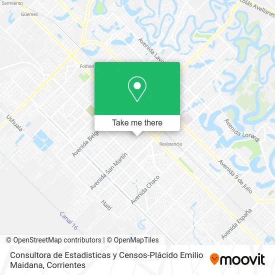 Consultora de Estadisticas y Censos-Plácido Emilio Maidana map