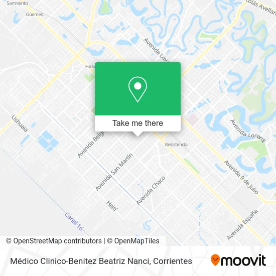 Médico Clinico-Benitez Beatriz Nanci map