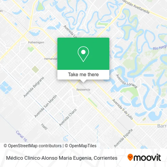 Médico Clinico-Alonso Maria Eugenia map