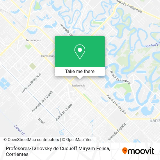 Profesores-Tarlovsky de Cucueff Miryam Felisa map