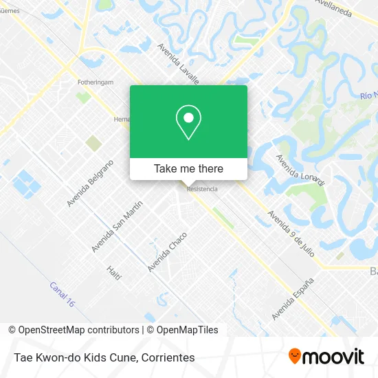 Tae Kwon-do Kids Cune map