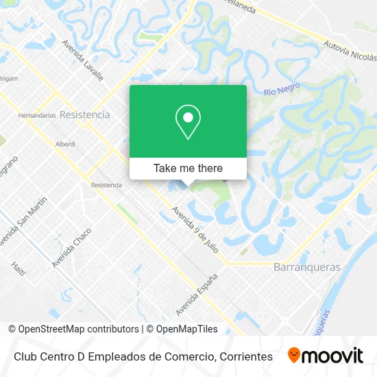 Club Centro D Empleados de Comercio map