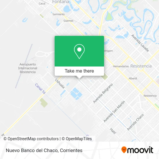 Nuevo Banco del Chaco map