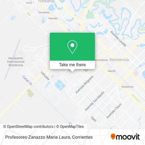 Profesores-Zanazzo Maria Laura map