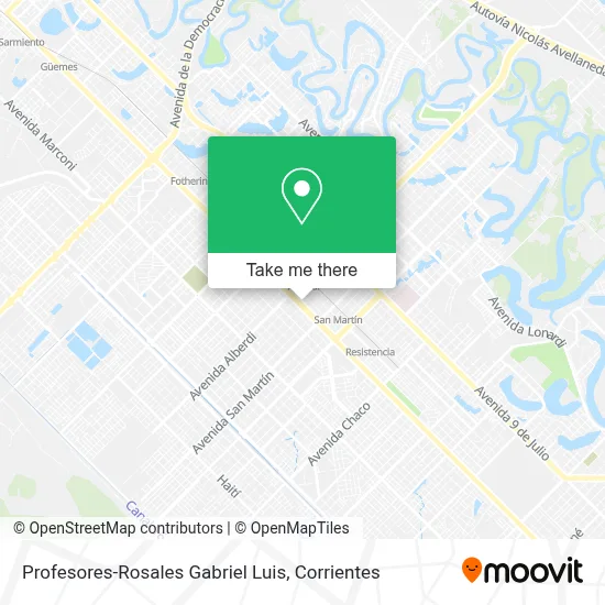 Profesores-Rosales Gabriel Luis map