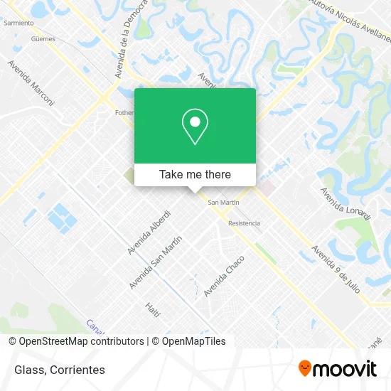 Glass map