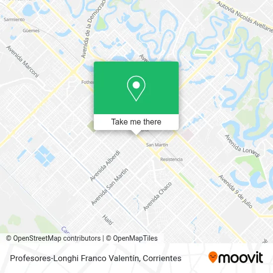 Profesores-Longhi Franco Valentín map