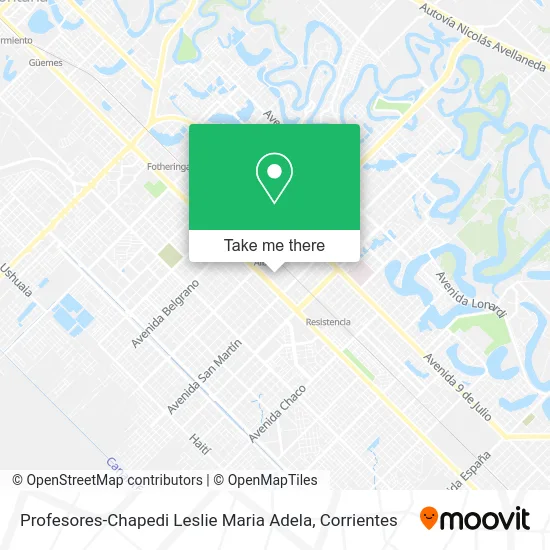 Profesores-Chapedi Leslie Maria Adela map