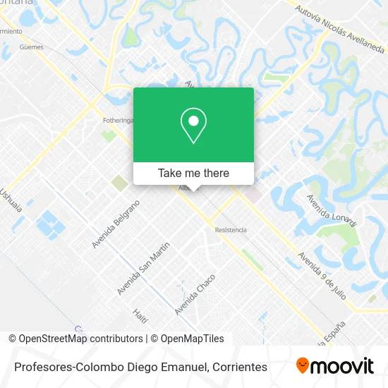 Profesores-Colombo Diego Emanuel map