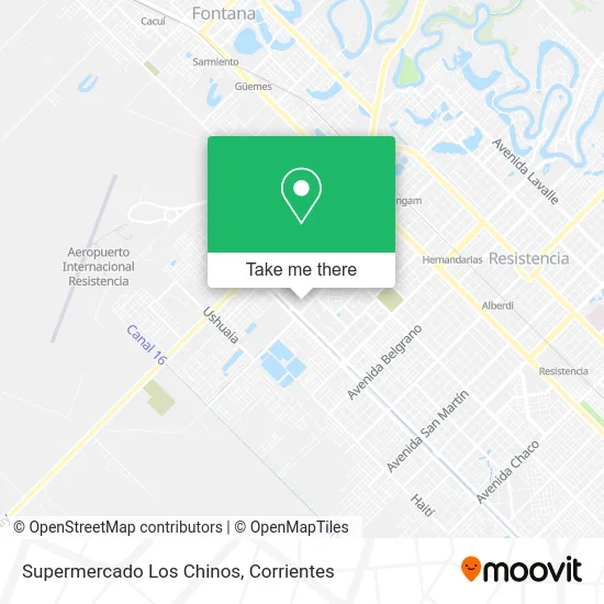 Supermercado Los Chinos map