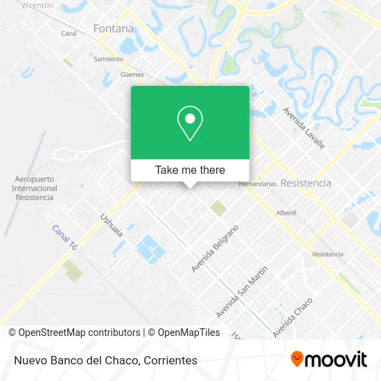 Nuevo Banco del Chaco map