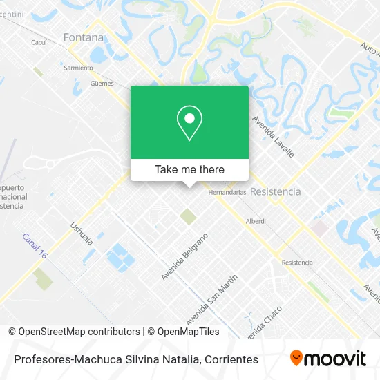 Profesores-Machuca Silvina Natalia map