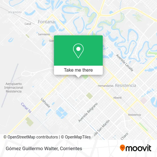 Gómez Guillermo Walter map