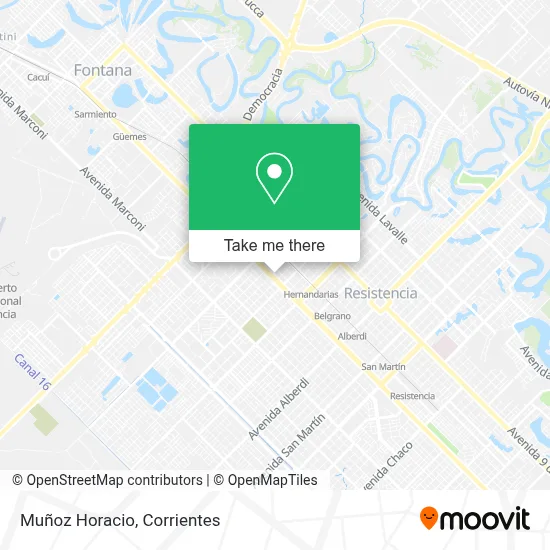 Muñoz Horacio map